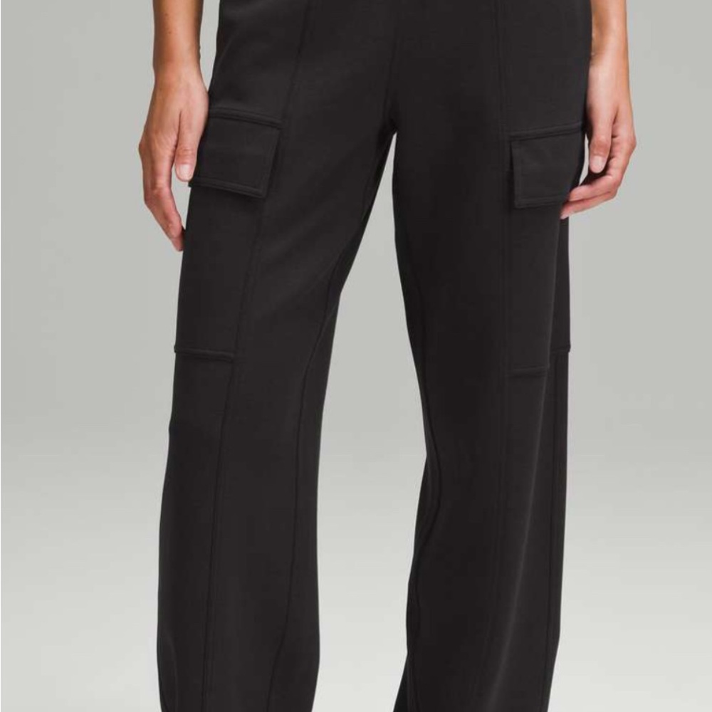 lululemon athletica Black Wide-Leg Cargo Trousers